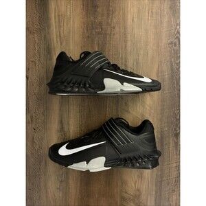 Nike Savaleos Weightlifting Shoes Men Size 10 Black White CV5708-010 New
